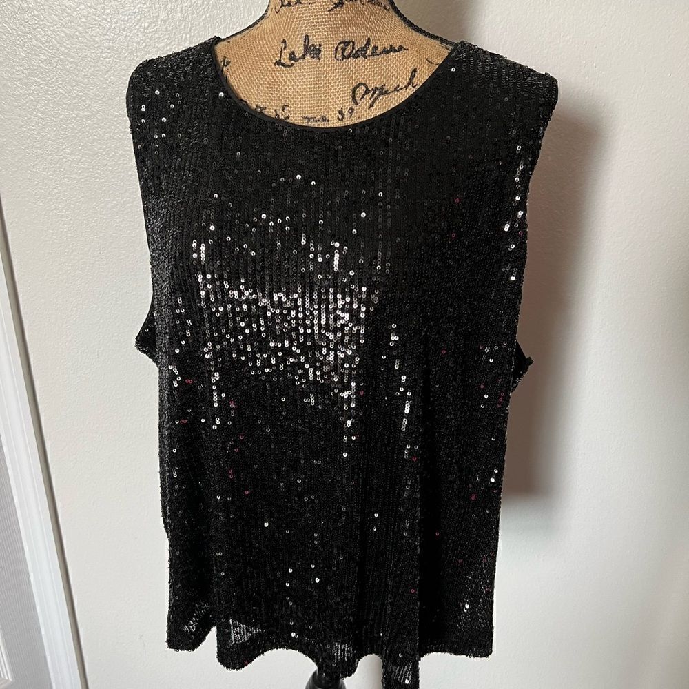 Draper James‎ RSVP Sleeveless Sequin Top- Size XXL